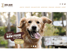 Tablet Screenshot of bigdogpetfoods.com